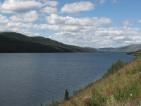 Beautiful lake west of Whitehorse